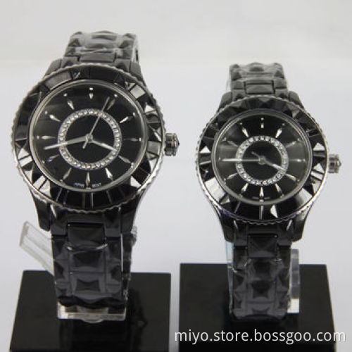 Ceramic couple watch with fashionable, fancy, novelty and beautiful, 2014 fashionable